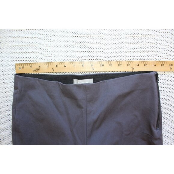 Everlane Classic Formal women's Gray Pants Size 14 Trousers elastic waist zipper - Picture 5 of 10